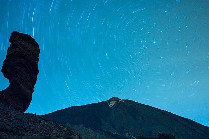 El Teide bajo las estrellas. - 1