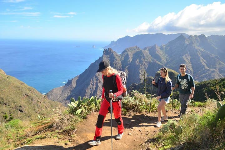 Espectaculares acantilados oceánicos del norte de Tenerife cerca del Roque de Taborno, rodeados de exuberantes paisajes de Anaga. - 8