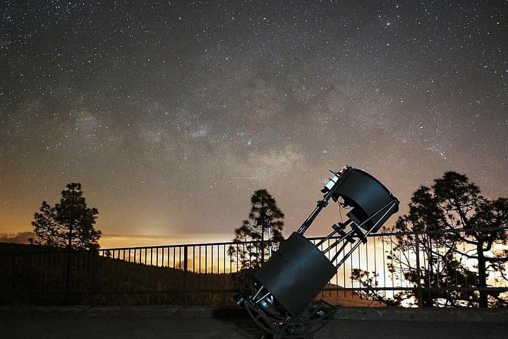 Observación de estrellas con un telescopio de 20 pulgadas y puesta de sol en el Teide - 2